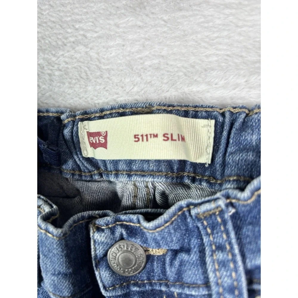 Levi's 511 Slim Jeans Youth Boy's Size 8 Regular (24x25) Light Wash Denim VTG